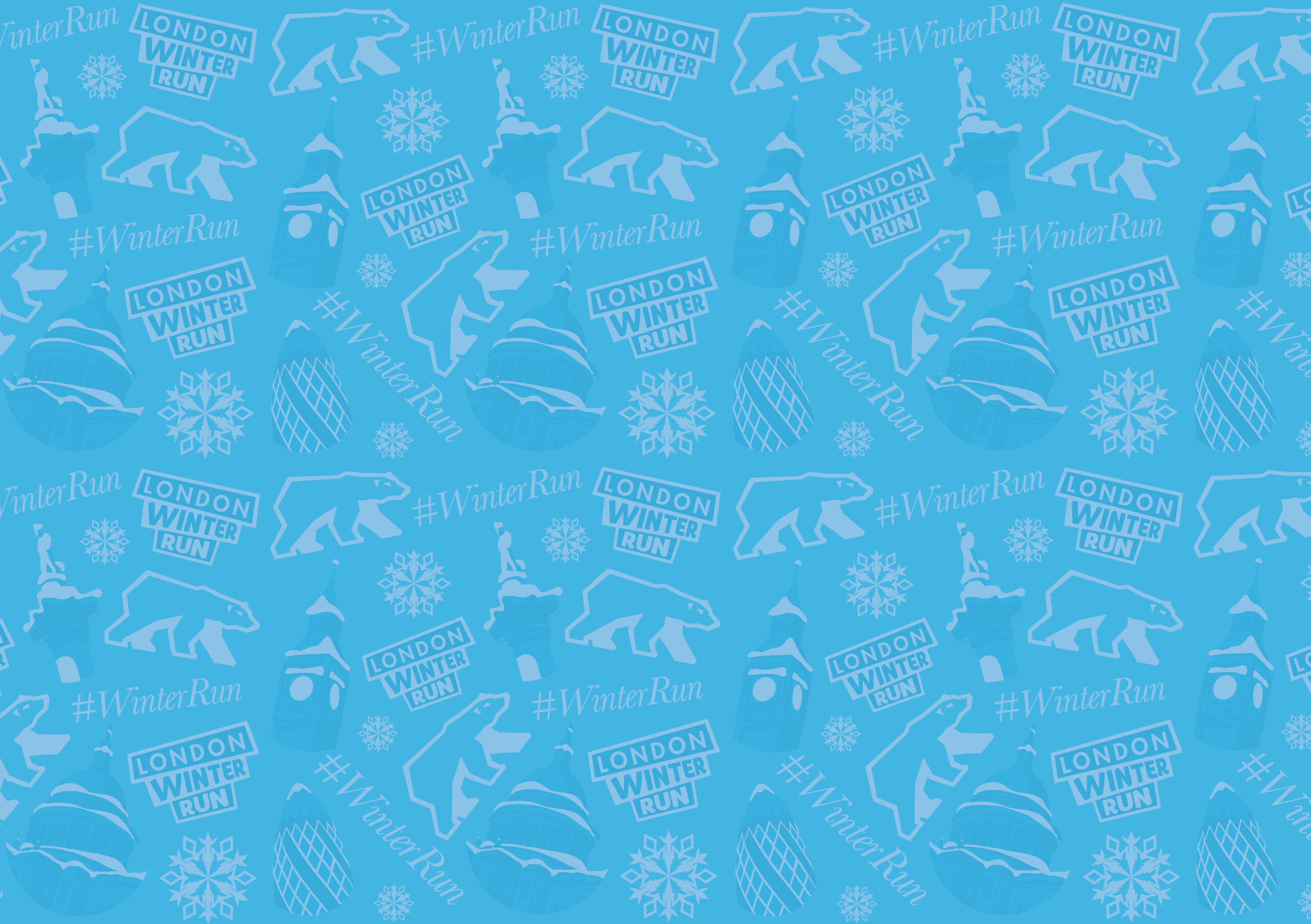 Light Blue Winter Run Pattern